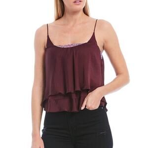 Free People Burgundy Camisole